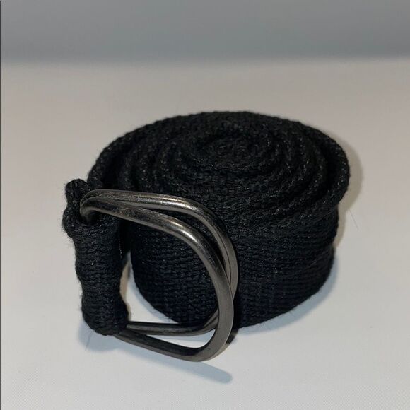 Men black canvas belt - Picture 6 of 9